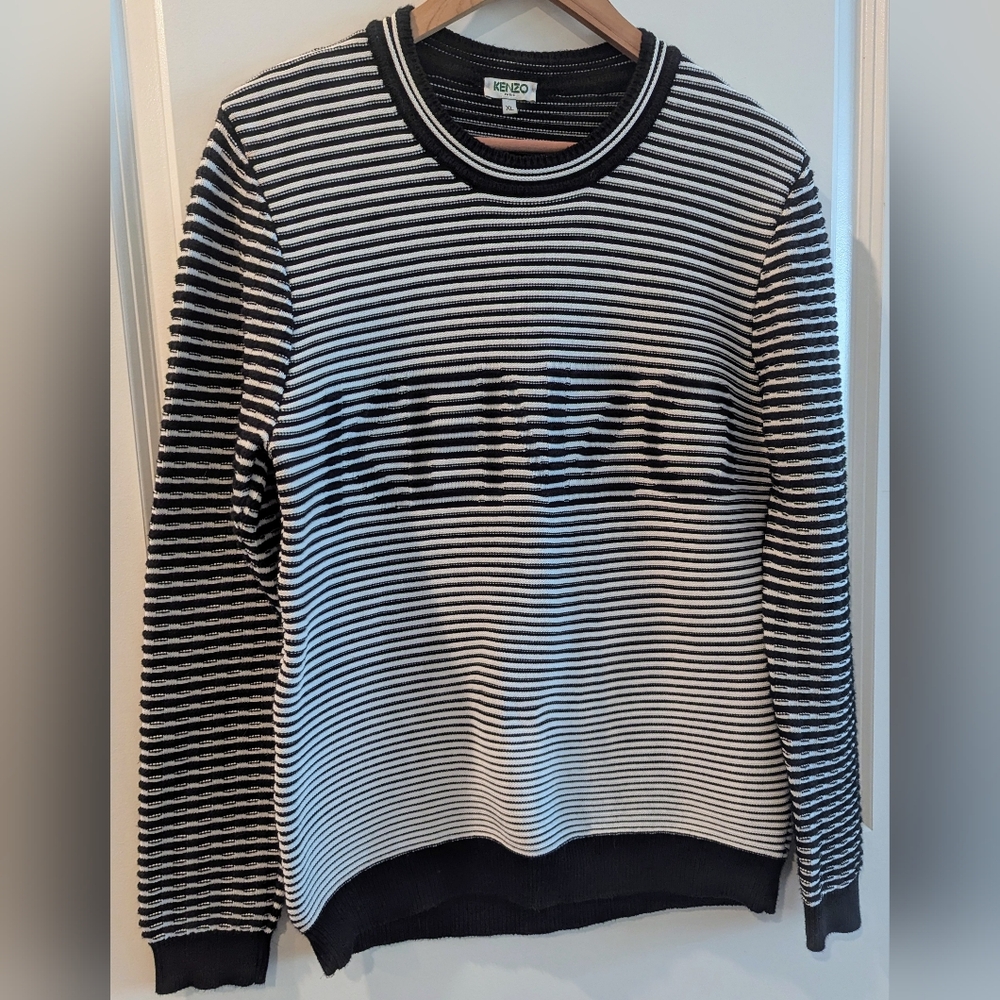 KENZO Optical Illusion Sweatshirt Jumper XL (runs small)
